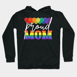 Proud Mom Mothers Day  LGBTQ  Flag Gay Pride LGBT Hoodie